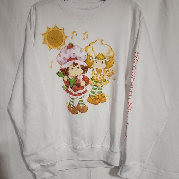 strawberry shortcake playing instruments sweatshirt women's size large - Picture 2 of 6